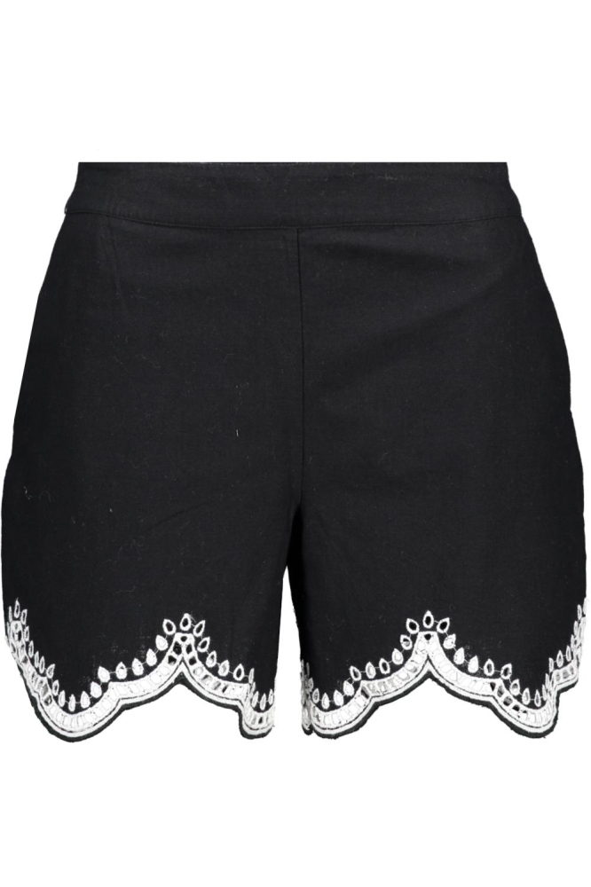 VMDIANA MW SHORTS WVN BTQ 10329100 BLACK/SNOW WHITE